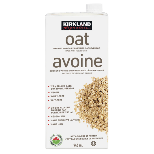 Kirkland Signature Organic Non-Dairy Fortified Oat Beverage, 6 × 946 mL