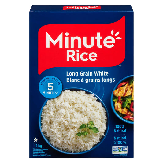 Minute Rice Premium Instant Long Grain White Rice, 1.4 kg