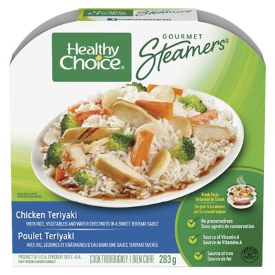 Healthy Choice Frozen Chicken Teriyaki, Gourmet Steamers, 283 g