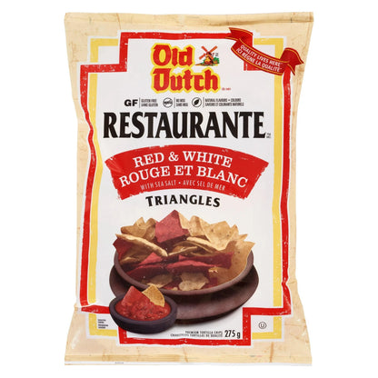Old Dutch Restaurante Red & White Tortilla Chips, 275 g