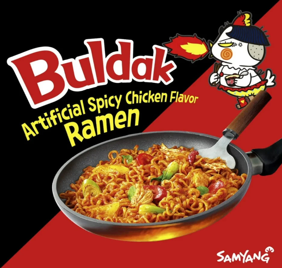 Samyang Spicy Chicken Buldak Noodle (Original), 5 × 140 g