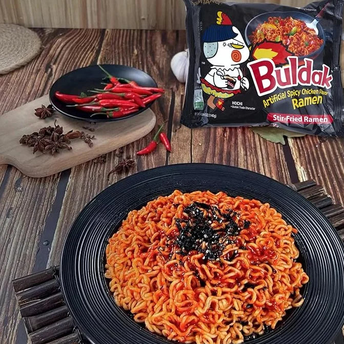 Samyang Spicy Chicken Buldak Noodle (Original), 5 × 140 g