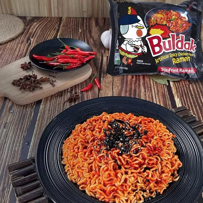 Samyang Spicy Chicken Buldak Noodle (Original), 5 × 140 g