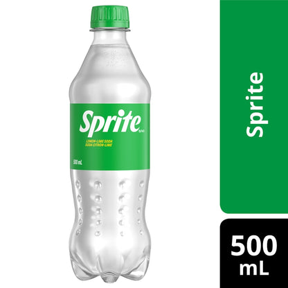 Sprite Lemon Lime Soda Bottle, 500 mL