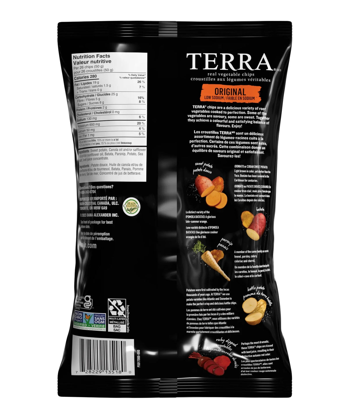 Terra Exotic Original Vegetable Chips, 141 g
