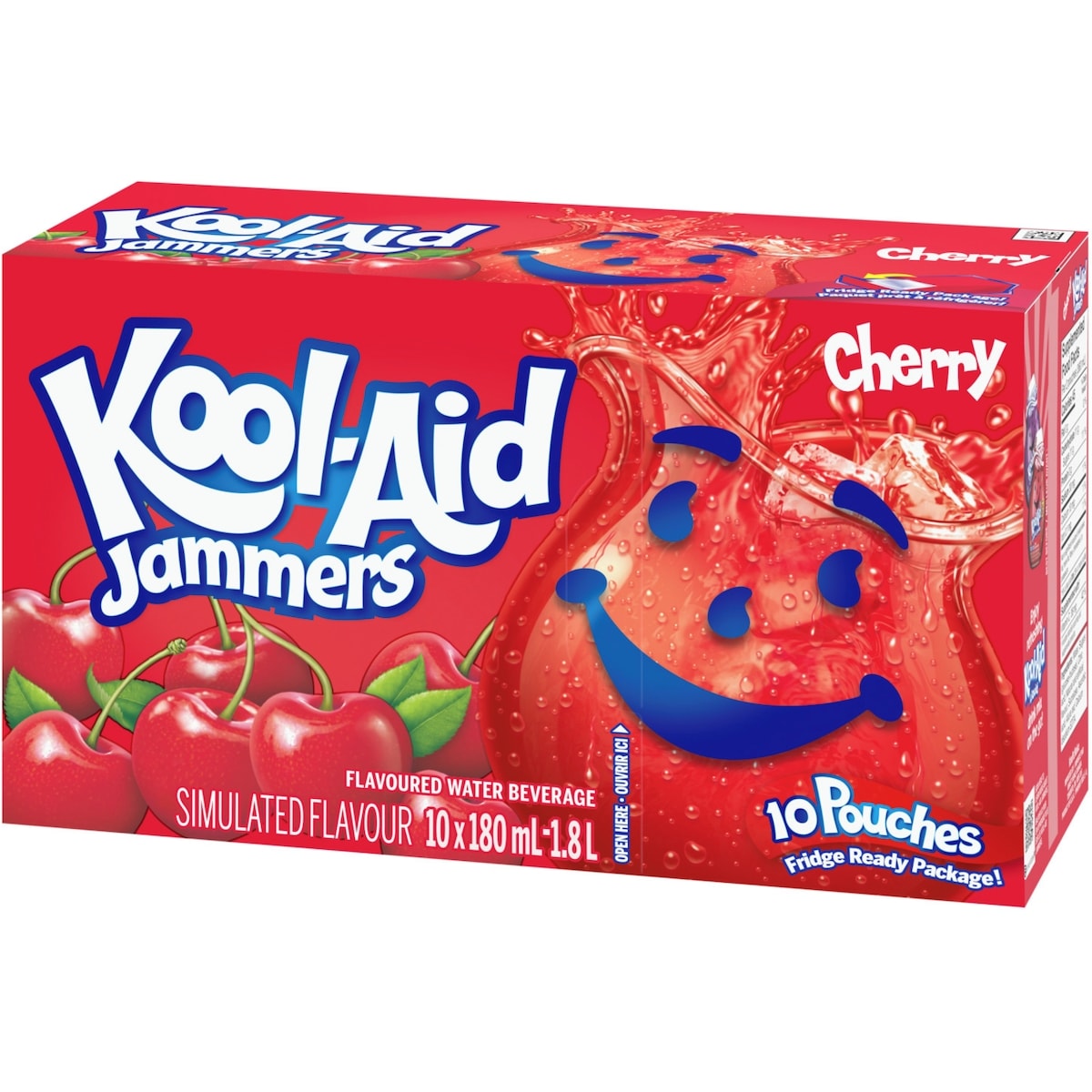 Kool-Aid Jammers Cherry, 10 × 180 mL