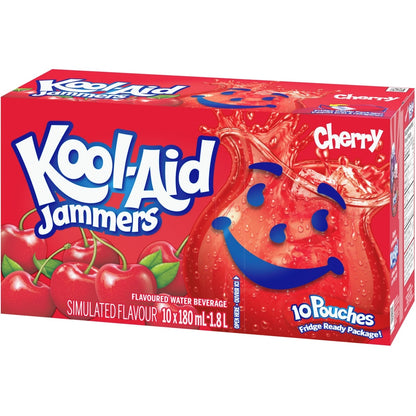 Kool-Aid Jammers Cherry, 10 × 180 mL