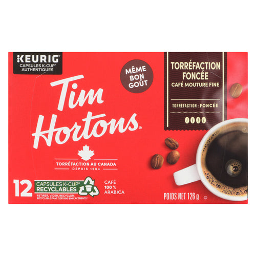 Tim Hortons Coffee Pods Dark Roast 12 K-Cups, 126 g