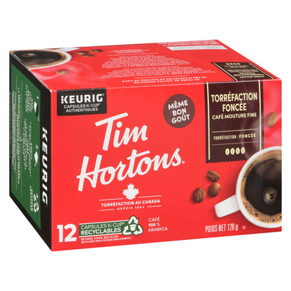 Tim Hortons Coffee Pods Dark Roast 12 K-Cups, 126 g