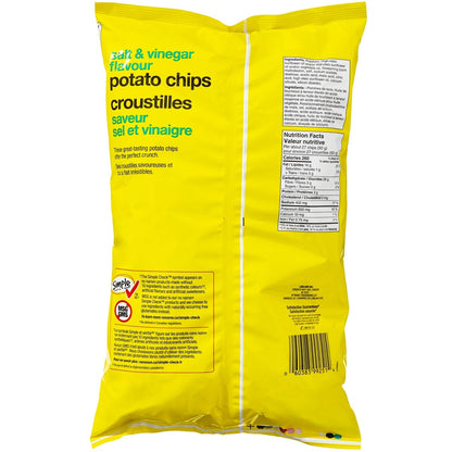 No Name Salt & Vinegar Flavour Potato Chips, 200 g