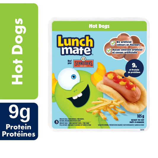 Schneiders Lunch Mate Hot Dogs Lunch Kit, 105 g