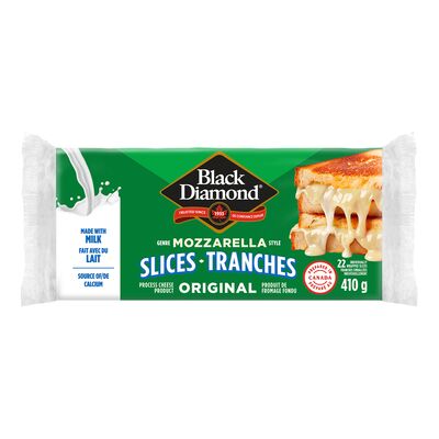 Black Diamond Mozzarella Cheese Slices, 410 g