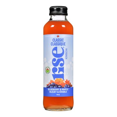 Rise Kombucha Organic Blueberry Maple Kombucha, 414 mL
