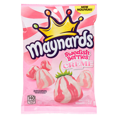 Maynards Soft Candy Swedish Berries & Creme, 182 g