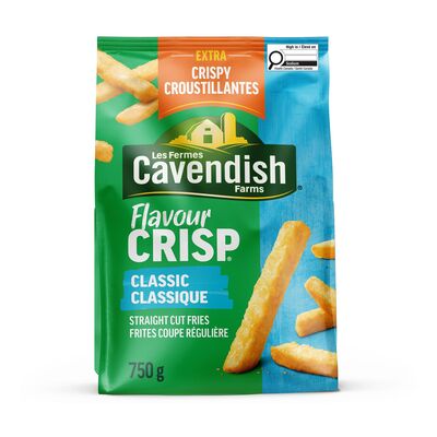 Cavendish Farms Frozen Straight Cut Fries, FlavourCrisp, 750 g