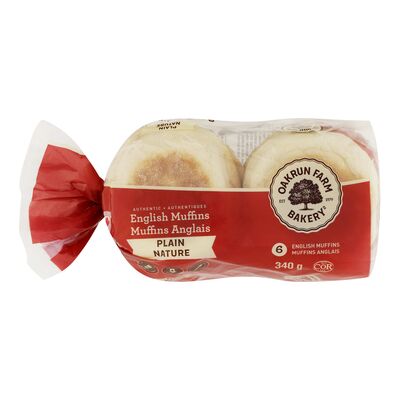Oakrun Farm English Muffins 6-Pack, 340 g