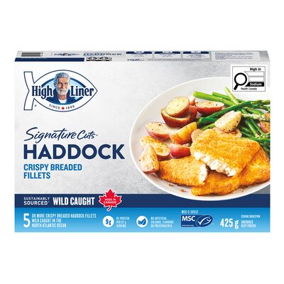 High Liner Frozen Breaded Wild Haddock Fillet, 425 g