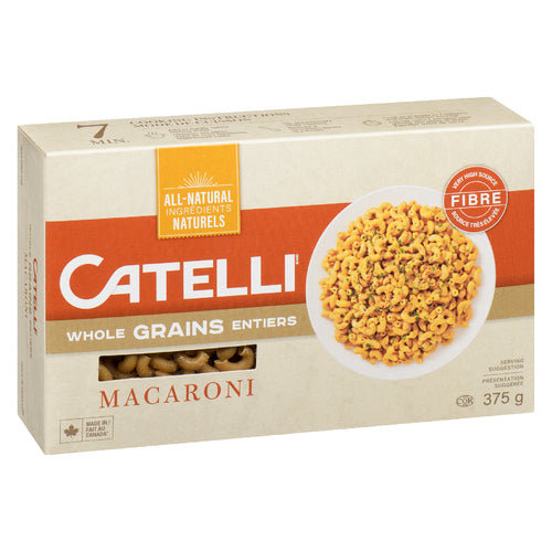 Catelli Whole Grains Macaroni, 375 g
