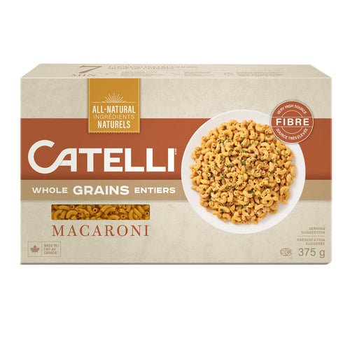 Catelli Whole Grains Macaroni, 375 g