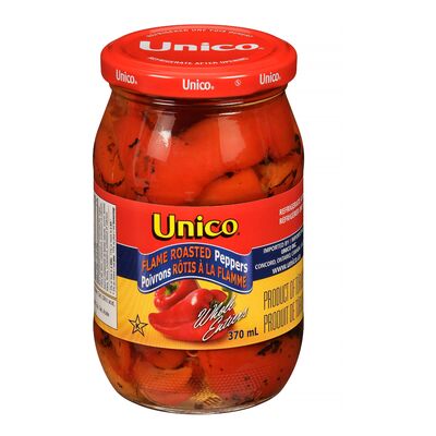 Unico Whole Flame Roasted Peppers, 370 mL