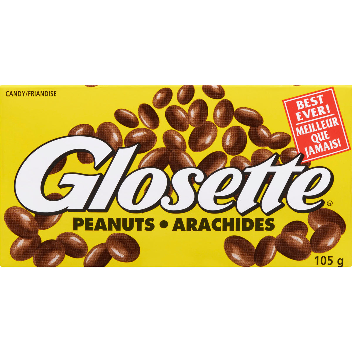 Glosette Big Box Chocolate Covered Peanuts, 105 g