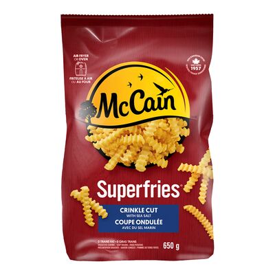McCain Superfries Crinkle Cut Fries, 650 g