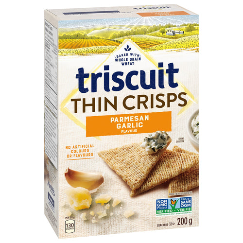 Triscuit Thin Crisps Garlic Parmesan Crackers, 200 g