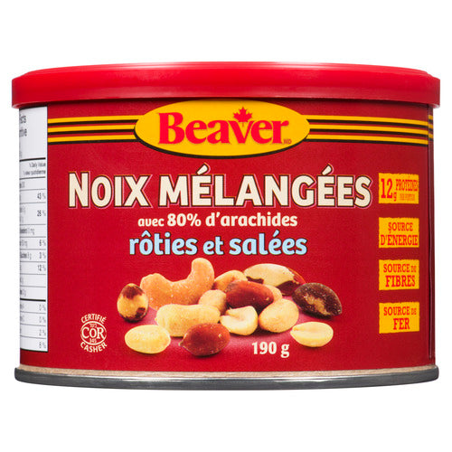 Beaver Mixed Nuts 80% Peanuts Roasted & Salted, 190 g