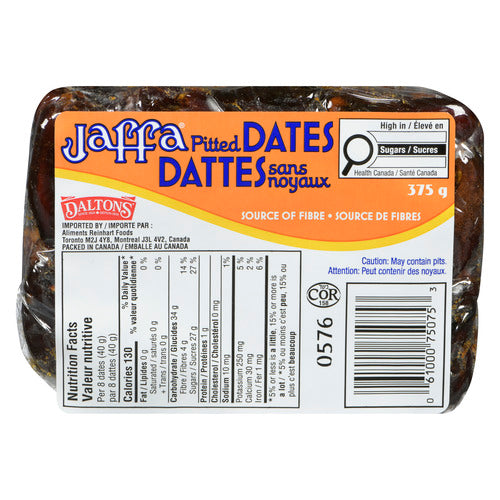 Jaffa Pitted Dates Bar, 375 g
