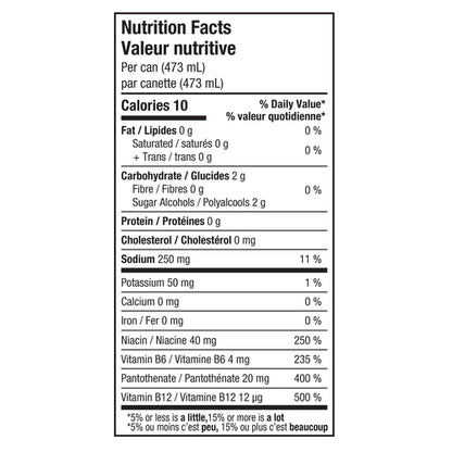 Rockstar Pure Zero Grape Energy Drink, 473 mL