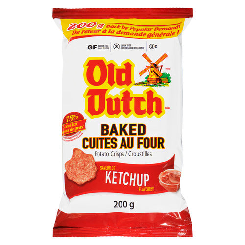 Old Dutch Baked Ketchup Potato Chips, 200 g