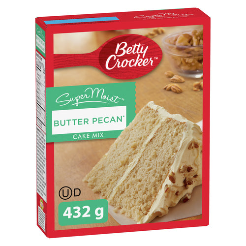 Betty Crocker Super Moist Cake Mix, Butter Pecan, 432 g
