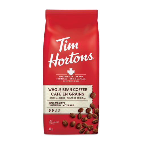 Tim Hortons Whole Bean Coffee Light Medium Roast, 300 g