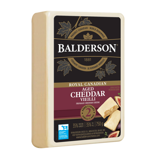 Balderson Aged Cheddar Cheese Block, 750 g