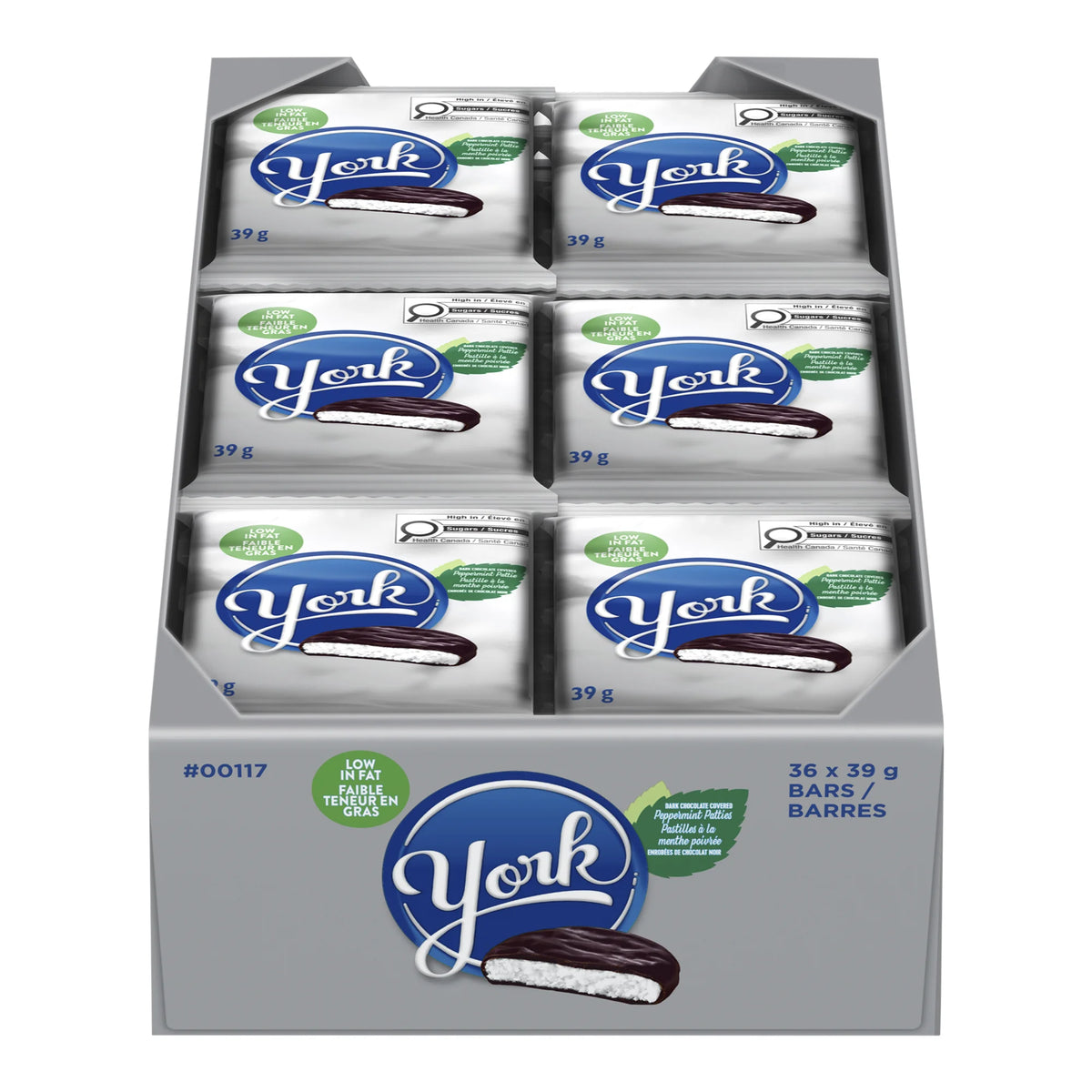 York Peppermint Pattie, 36 × 39 g
