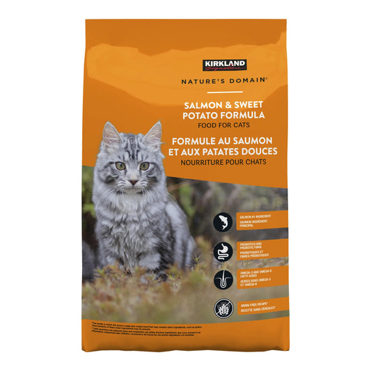 Kirkland Signature Nature's Domain Salmon & Sweet Potato Cat Food, 8.1 kg