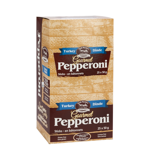 Noah Martin's Gourmet Turkey Pepperoni Sticks, 25 × 50 g