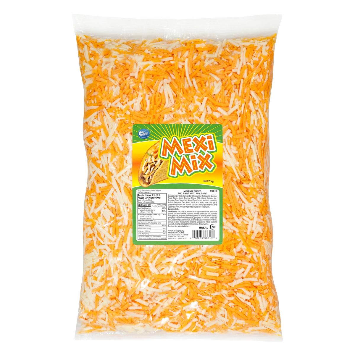 Chef Nutri Mexi Mix Analogue Shred, 2 kg