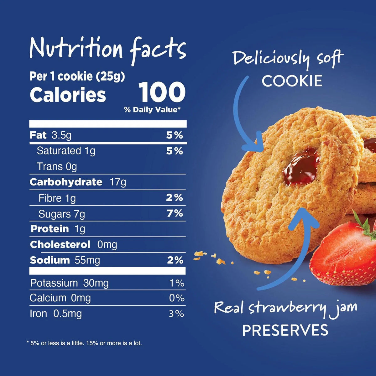 Voortman Strawberry Turnover Cookies, 300 g