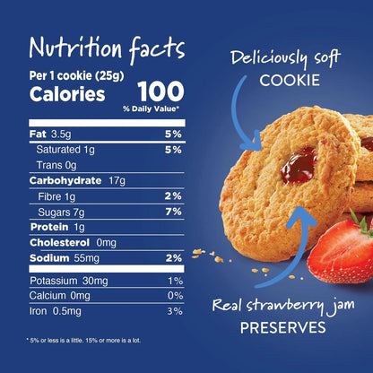 Voortman Strawberry Turnover Cookies, 300 g