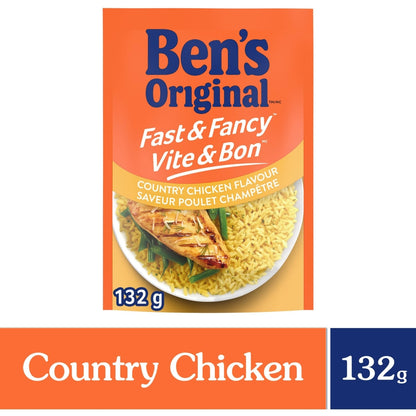 Ben's Original Fast & Fancy Country Chicken Flavour Rice, 132 g