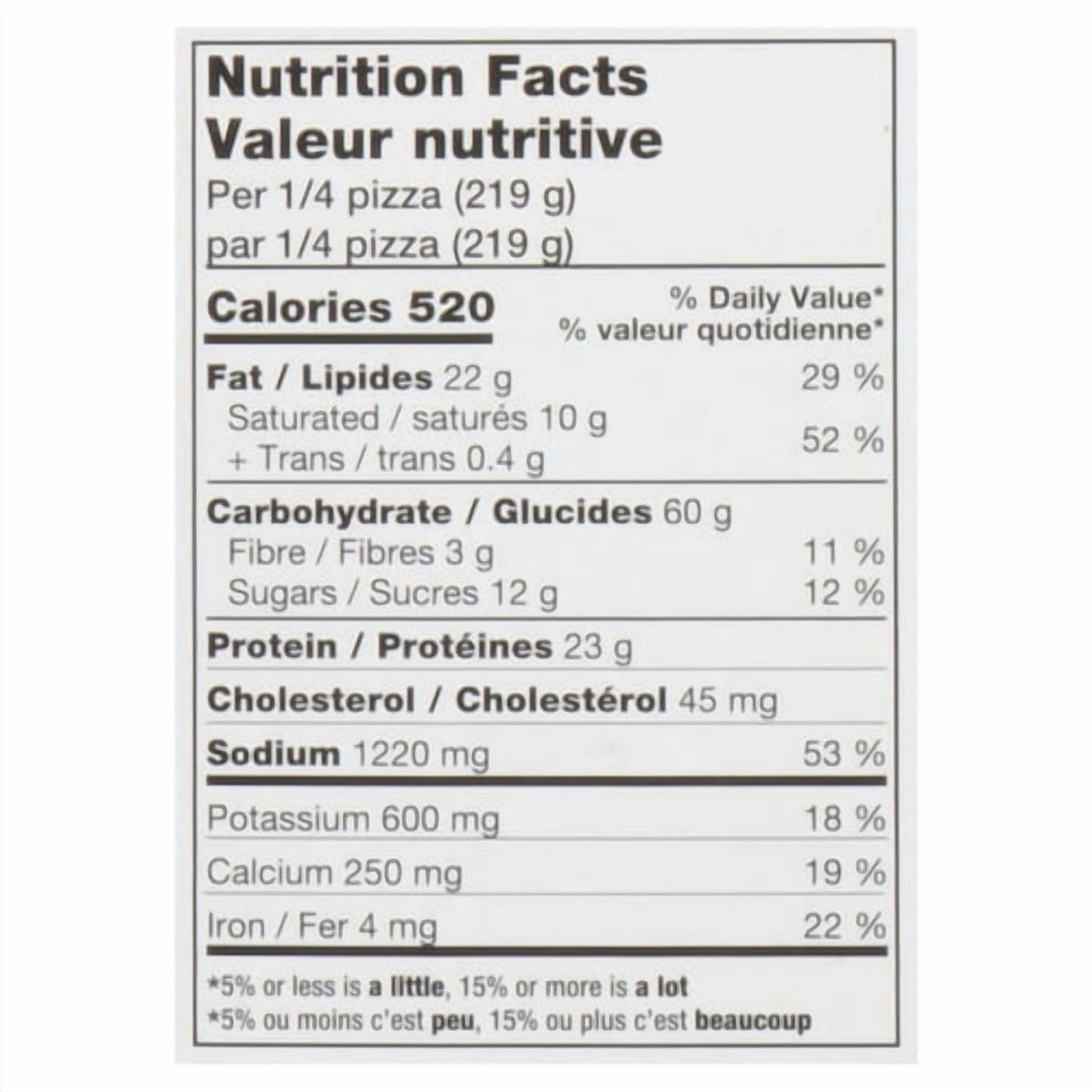 Red Baron Rising Crust Supreme Frozen Pizza, 875 g