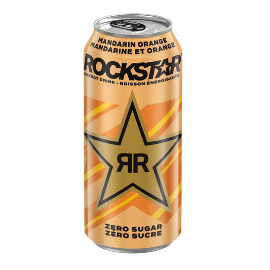 Rockstar Pure Zero Mandarin Orange Energy Drink, 473 mL