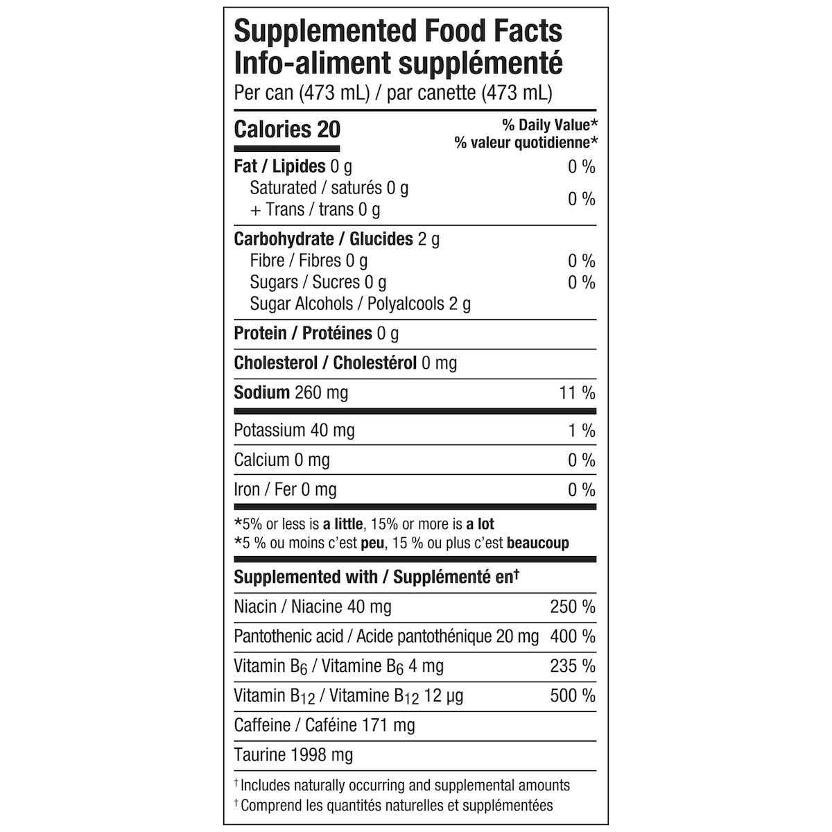 Rockstar Pure Zero Mandarin Orange Energy Drink, 473 mL