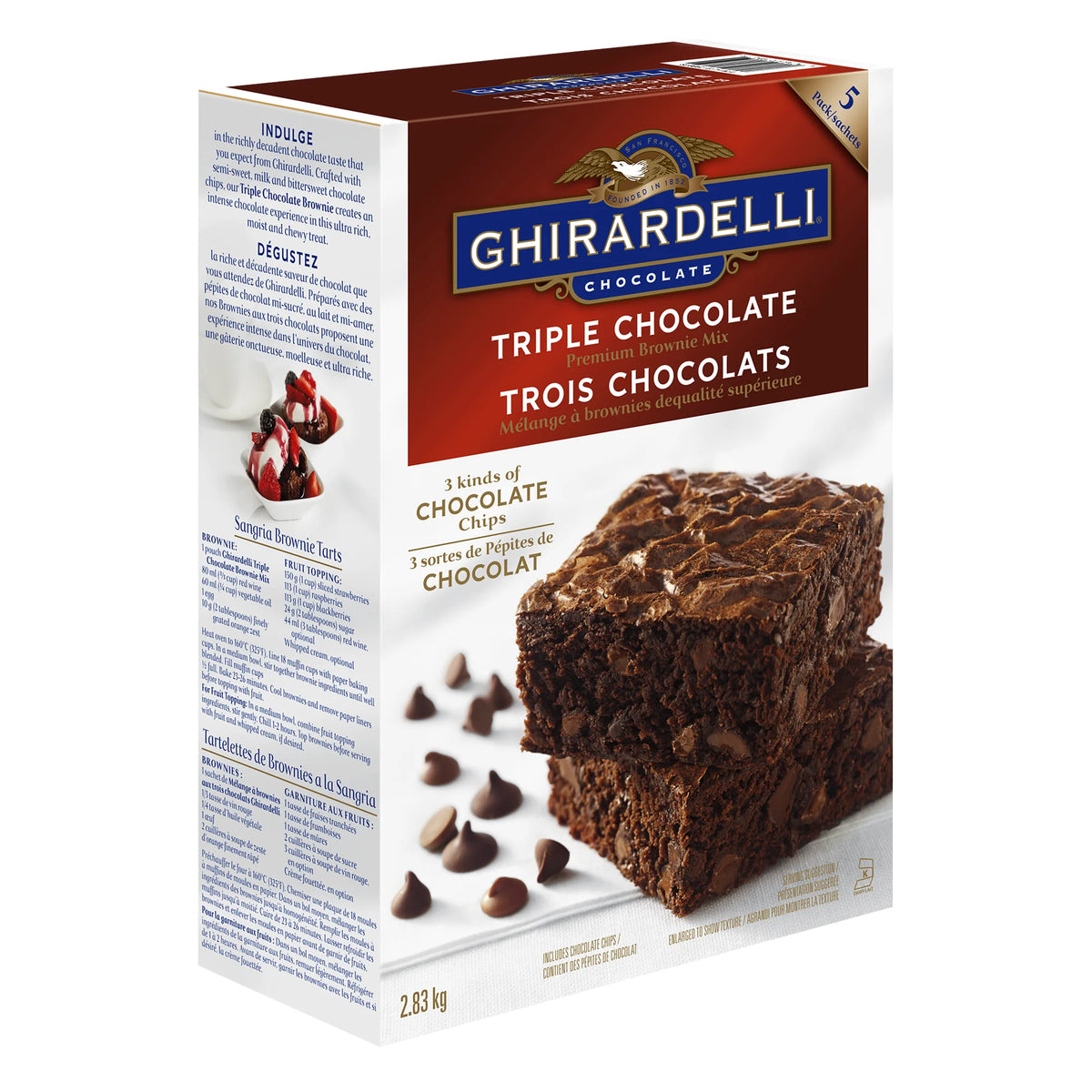 Ghirardelli Premium Brownie Mix, 2.83 kg