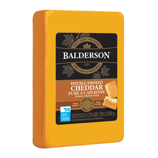 Balderson Double-Smoked Cheddar Cheese Block, 500 g