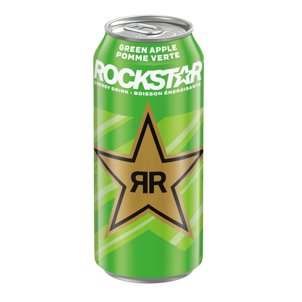 Rockstar Revolt Green Apple Energy Drink Can, 473 mL
