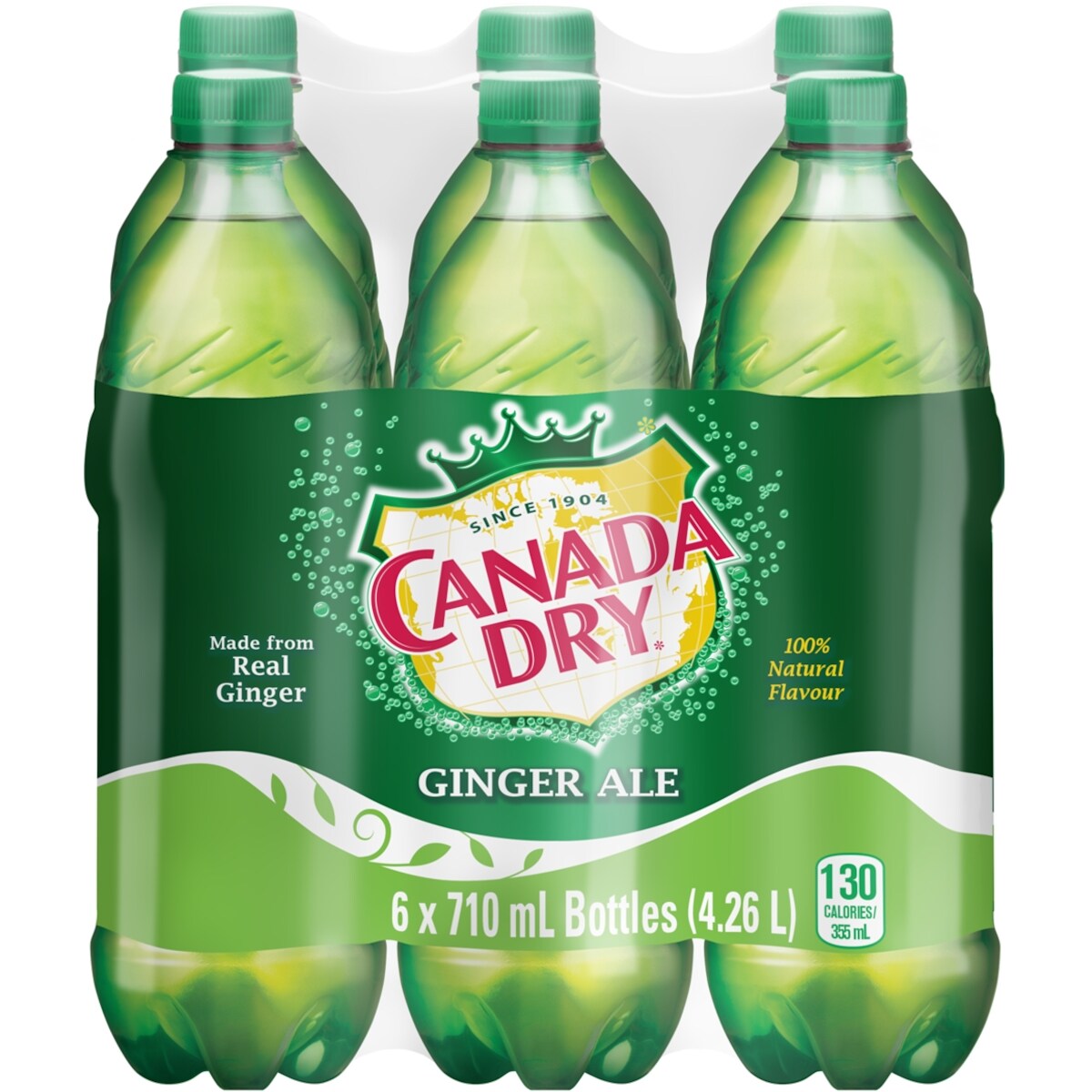 Canada Dry Ginger Ale, 6 × 710 mL