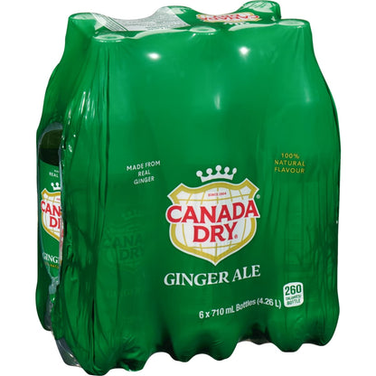 Canada Dry Ginger Ale, 6 × 710 mL