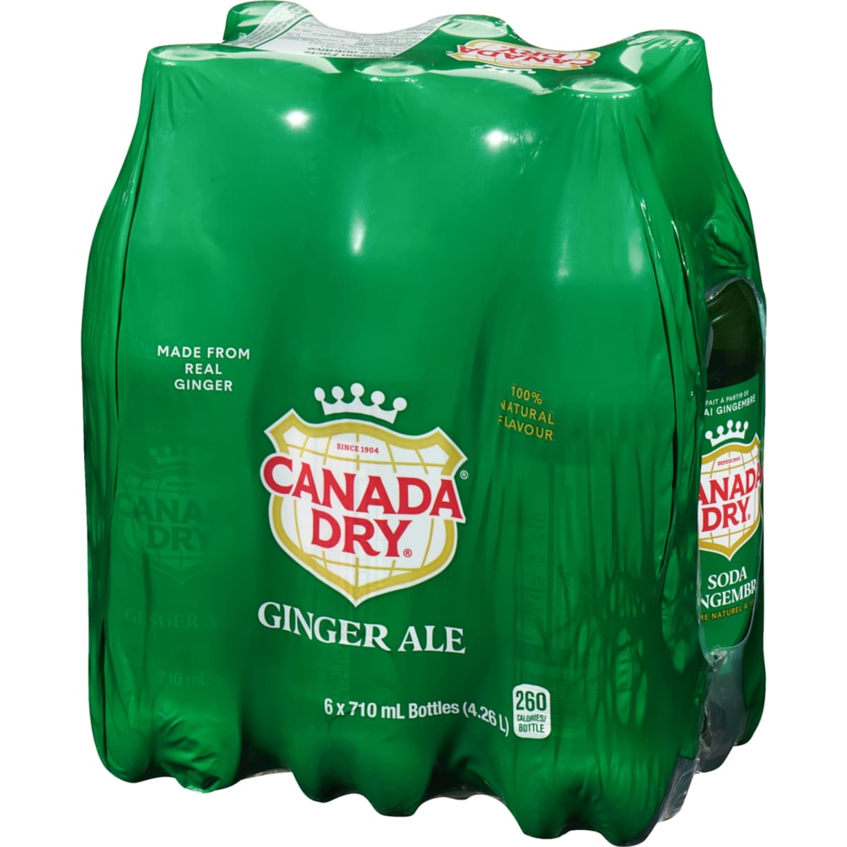 Canada Dry Ginger Ale, 6 × 710 mL